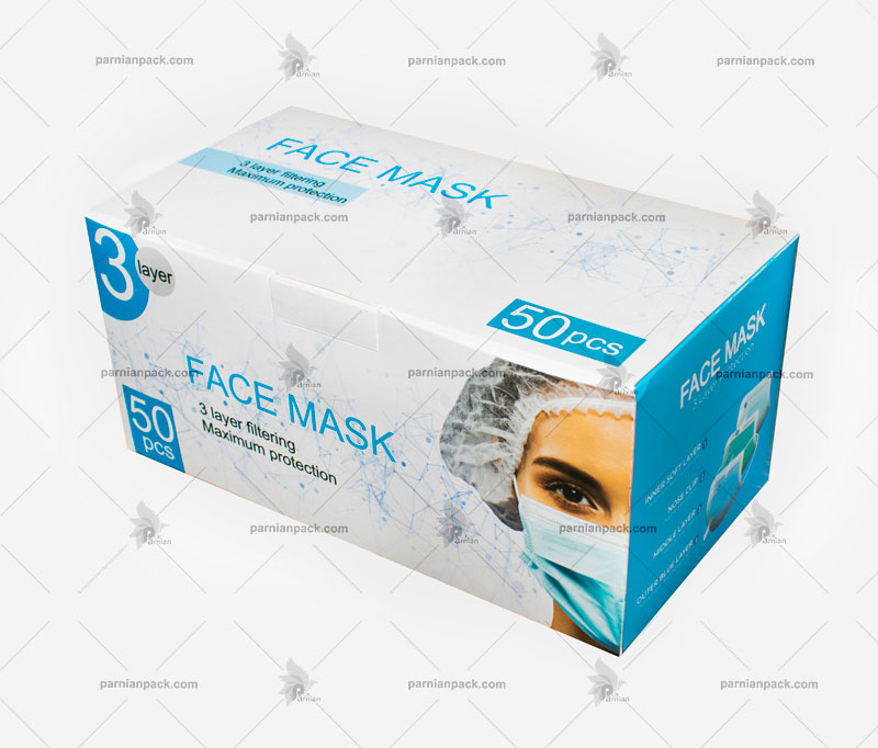 چاپ جعبه ماسک